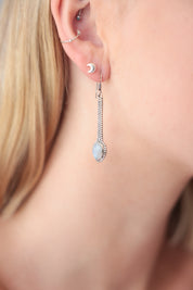 Tala Rainbow Moonstone Long Drops