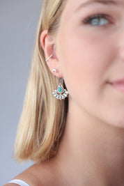 Kaori Fan Turquoise Drop Earrings
