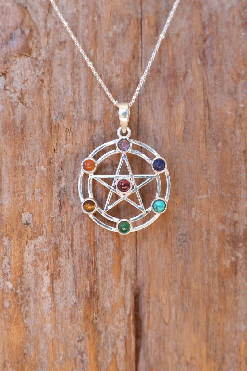 Pentagram Chakra Pendant