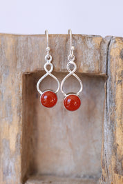 Eternal Carnelian Drop Earrings