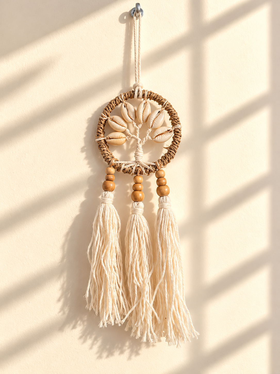 Angel Tree Cowry Dreamcatcher