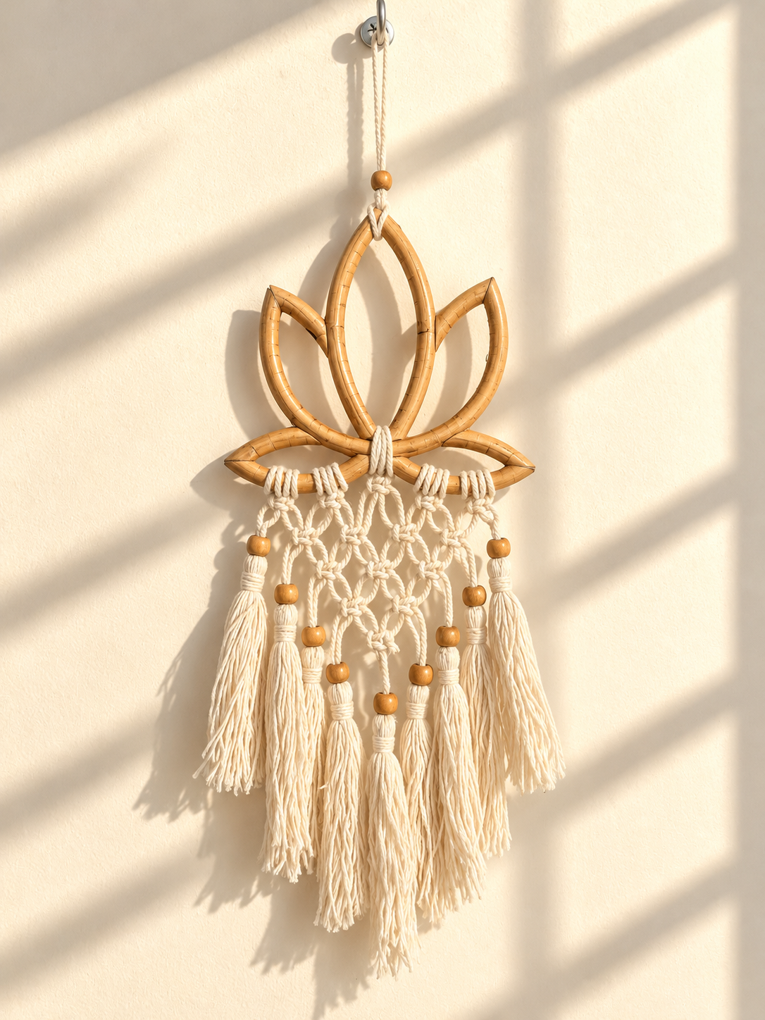 Lotus Macrame Dreamcatcher