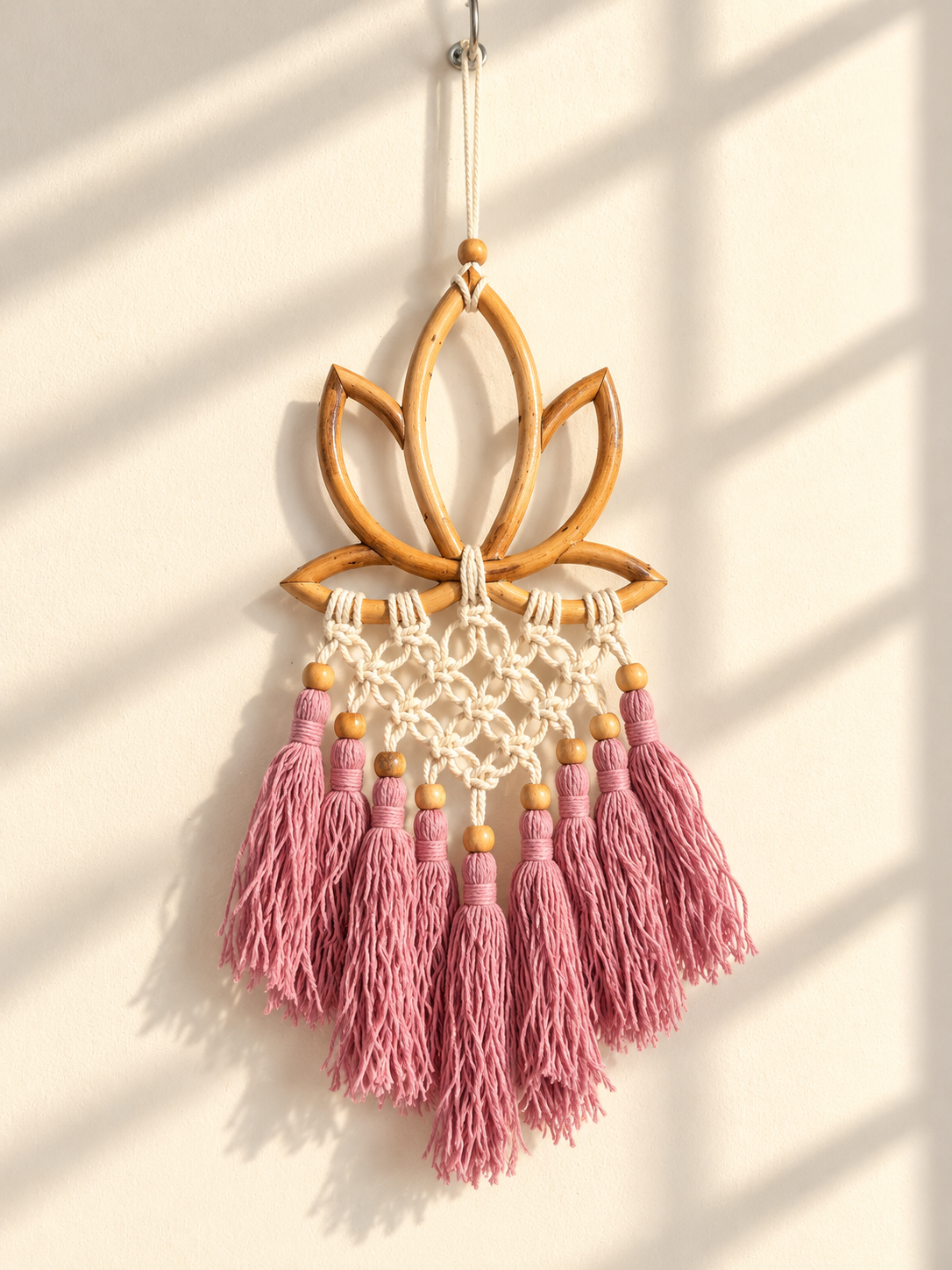 Lotus Macrame Dreamcatcher