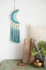 Blue Moon Tassel Wall Hanging