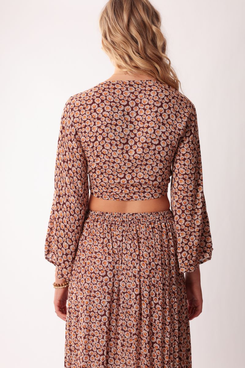 Sun Daisy Wrap Top