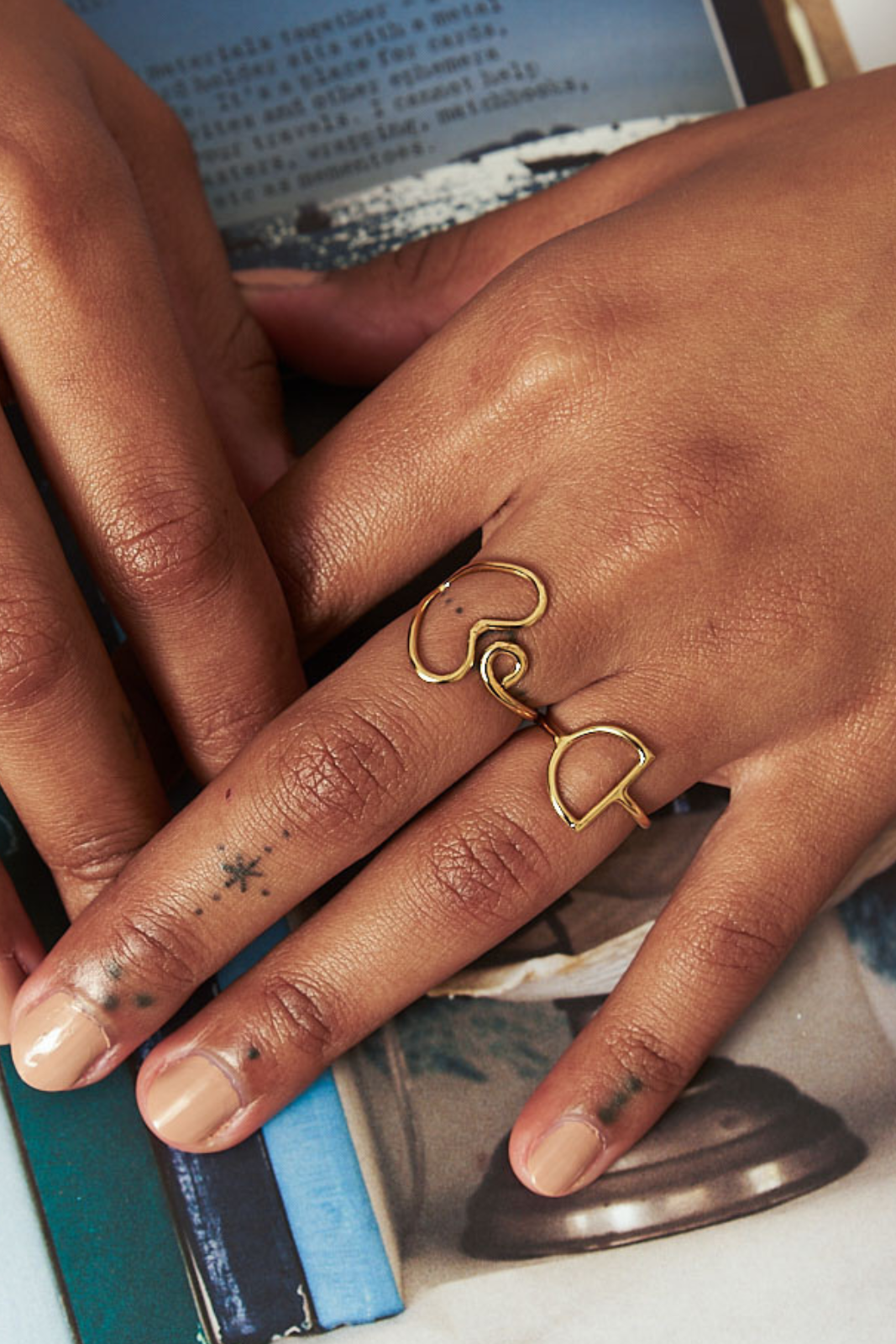 Gold Erin Heart Ring