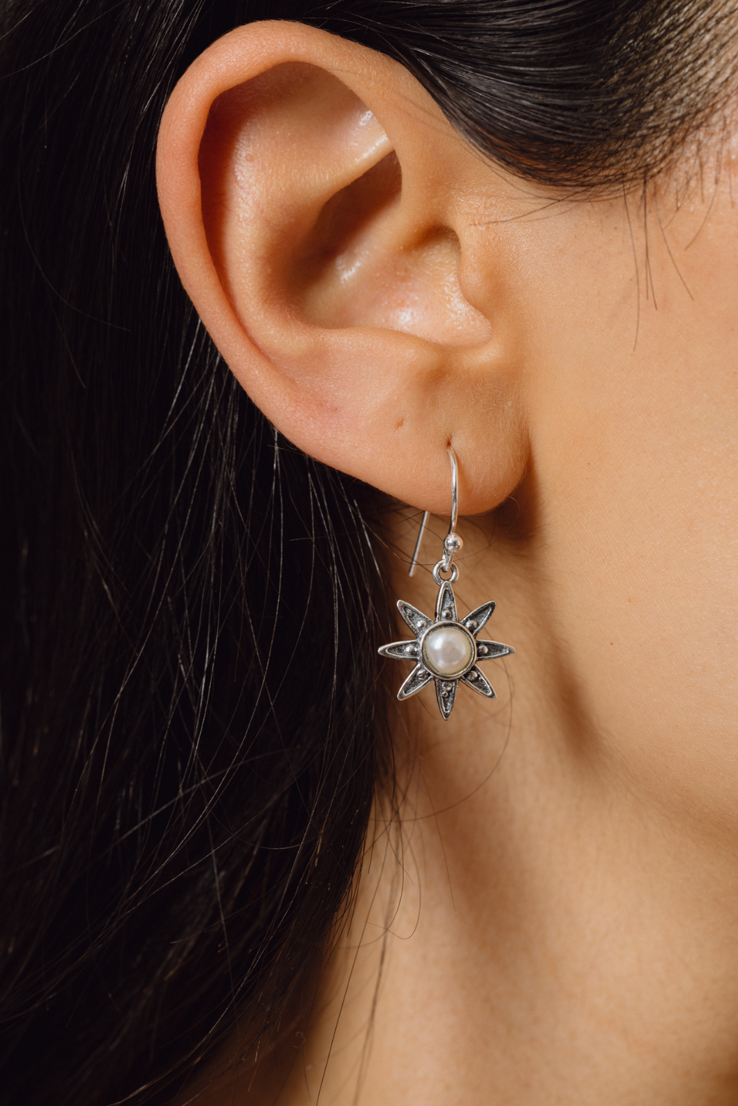 Mother of Pearl Antu Sun Earrings