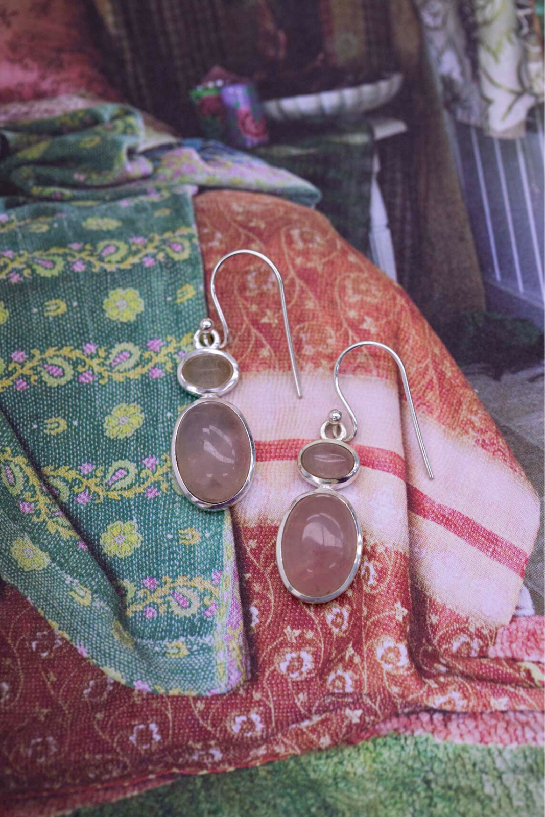 Rose Quartz Romi Earrings