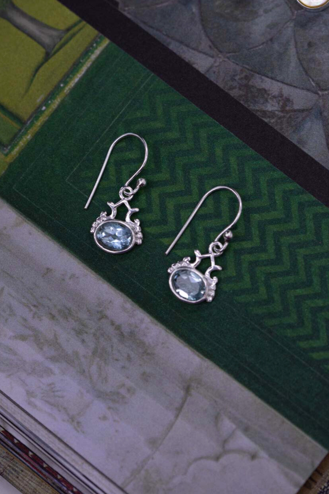 Blue Topaz Enola Earrings