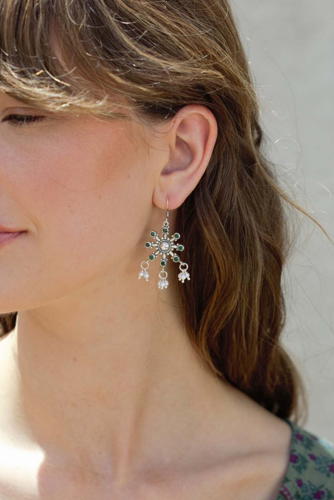 Emerald Spela Earrings