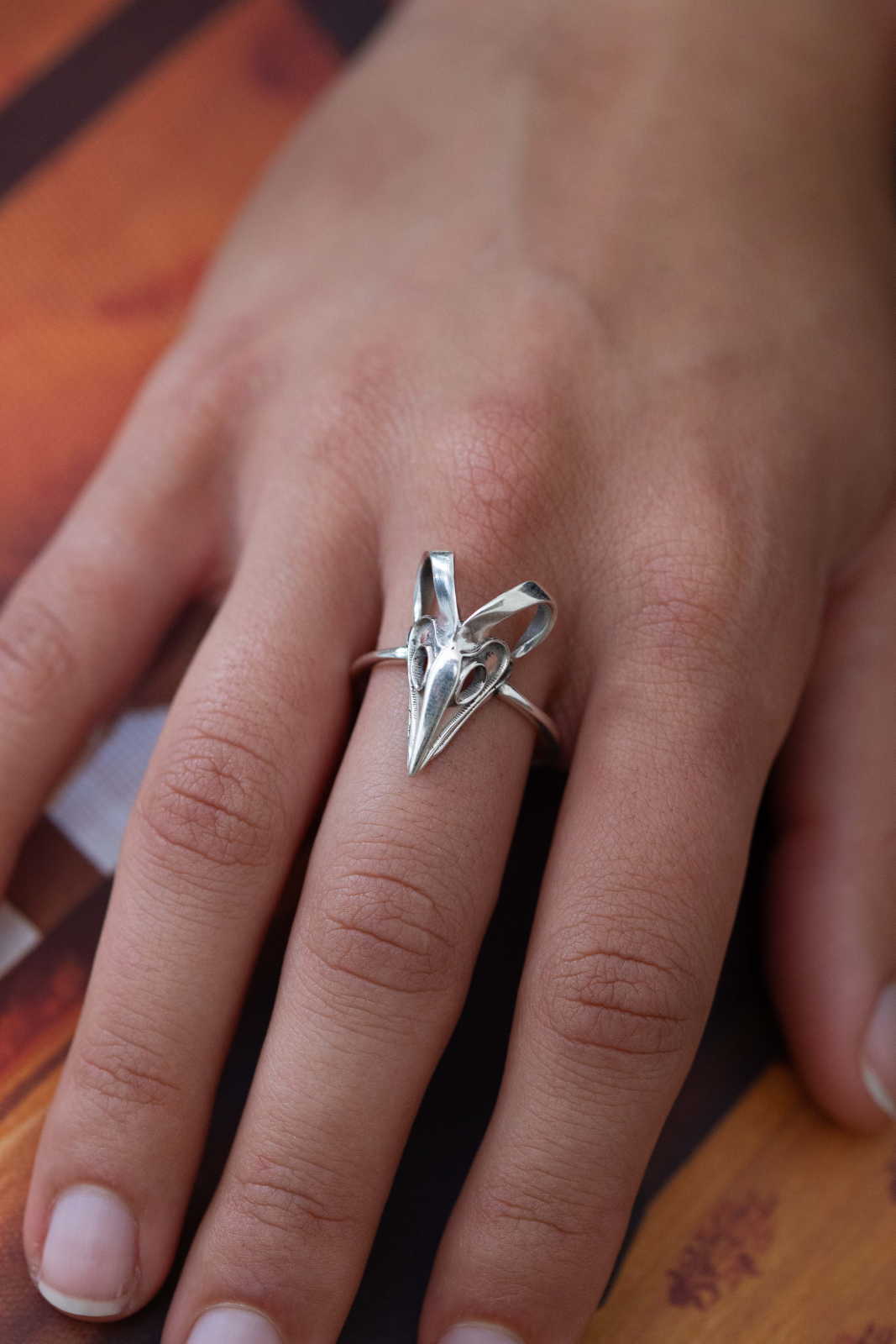 Ram sales skull ring