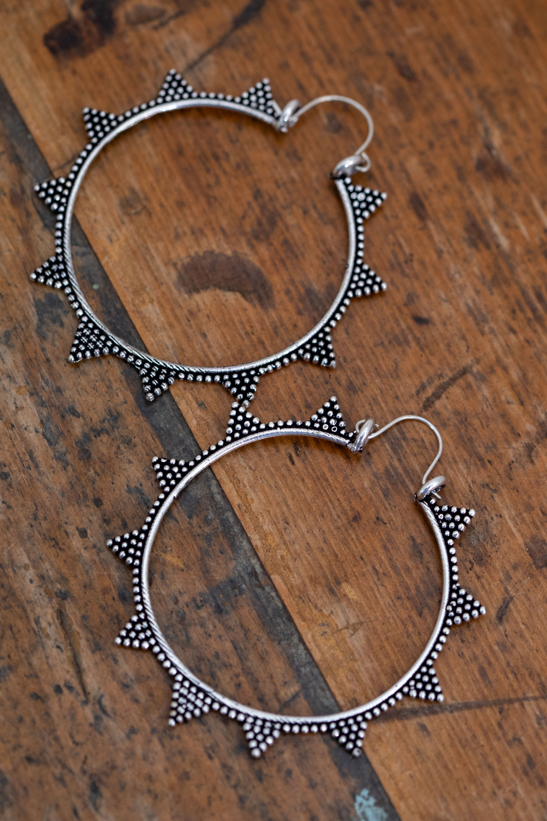 Dotted Triangle Hoops