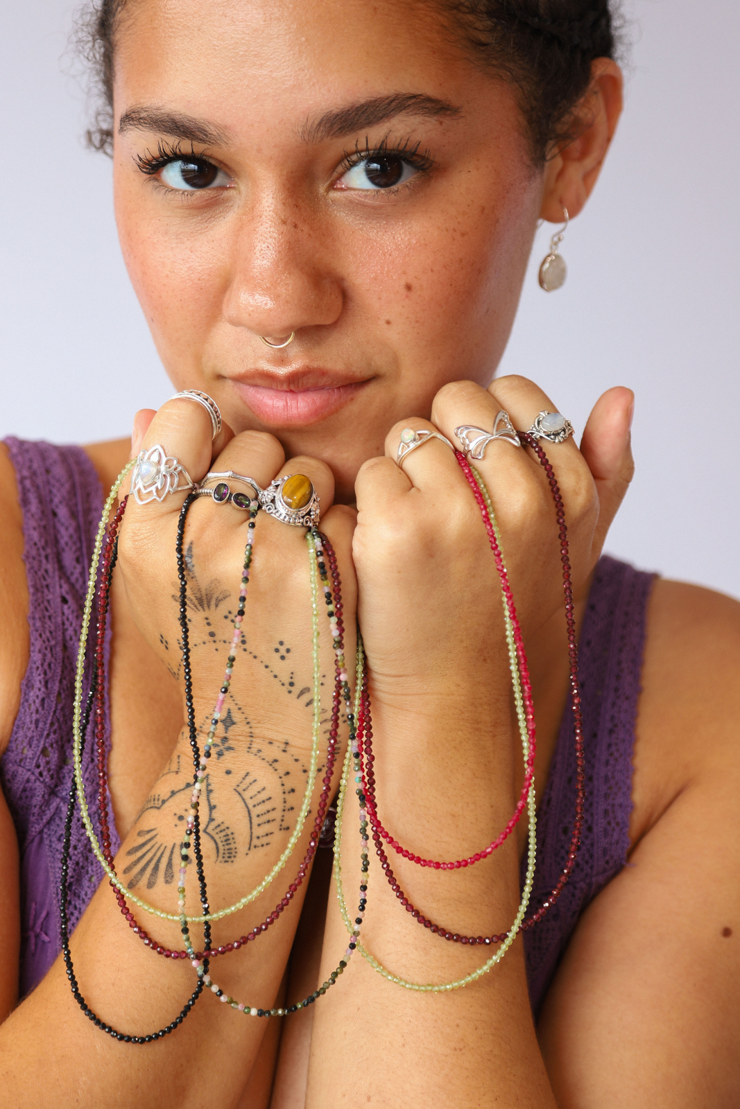 Beaded Ruby Necklace