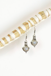 Rainbow Moonstone Valda Earrings