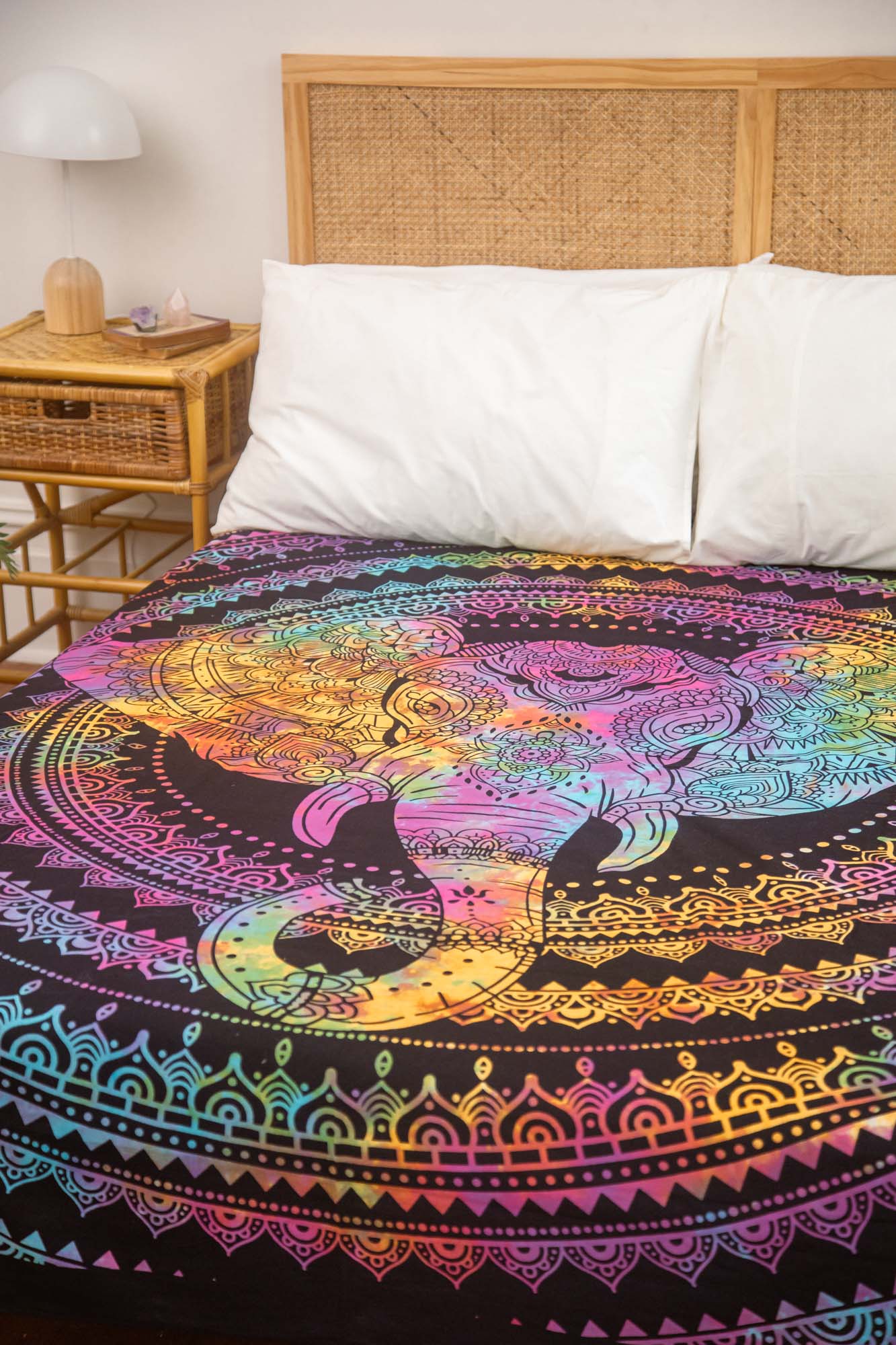 Rainbow Elephant Bedsheet