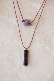 Mystic Two Stone Necklace