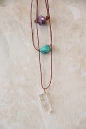 Mystic Three Stone Necklace