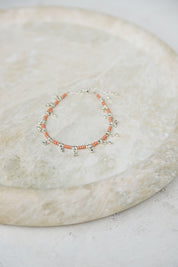 Orange Carli Anklet