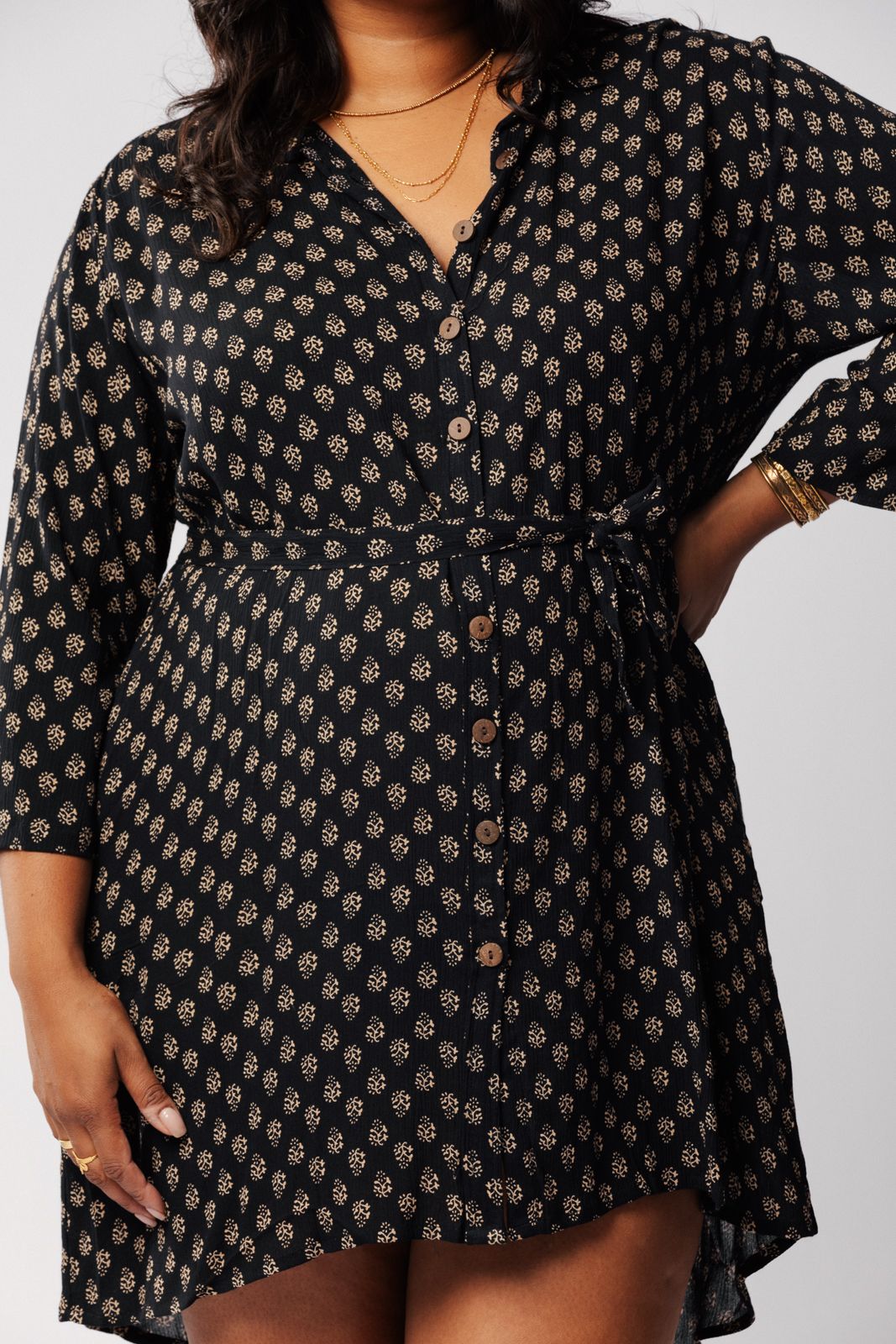 Taza Shirt Dress