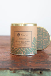 Japanese Cherry Blossom Tin Candle