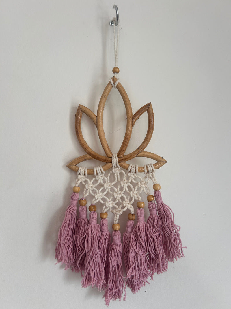 Lotus Macrame Dreamcatcher