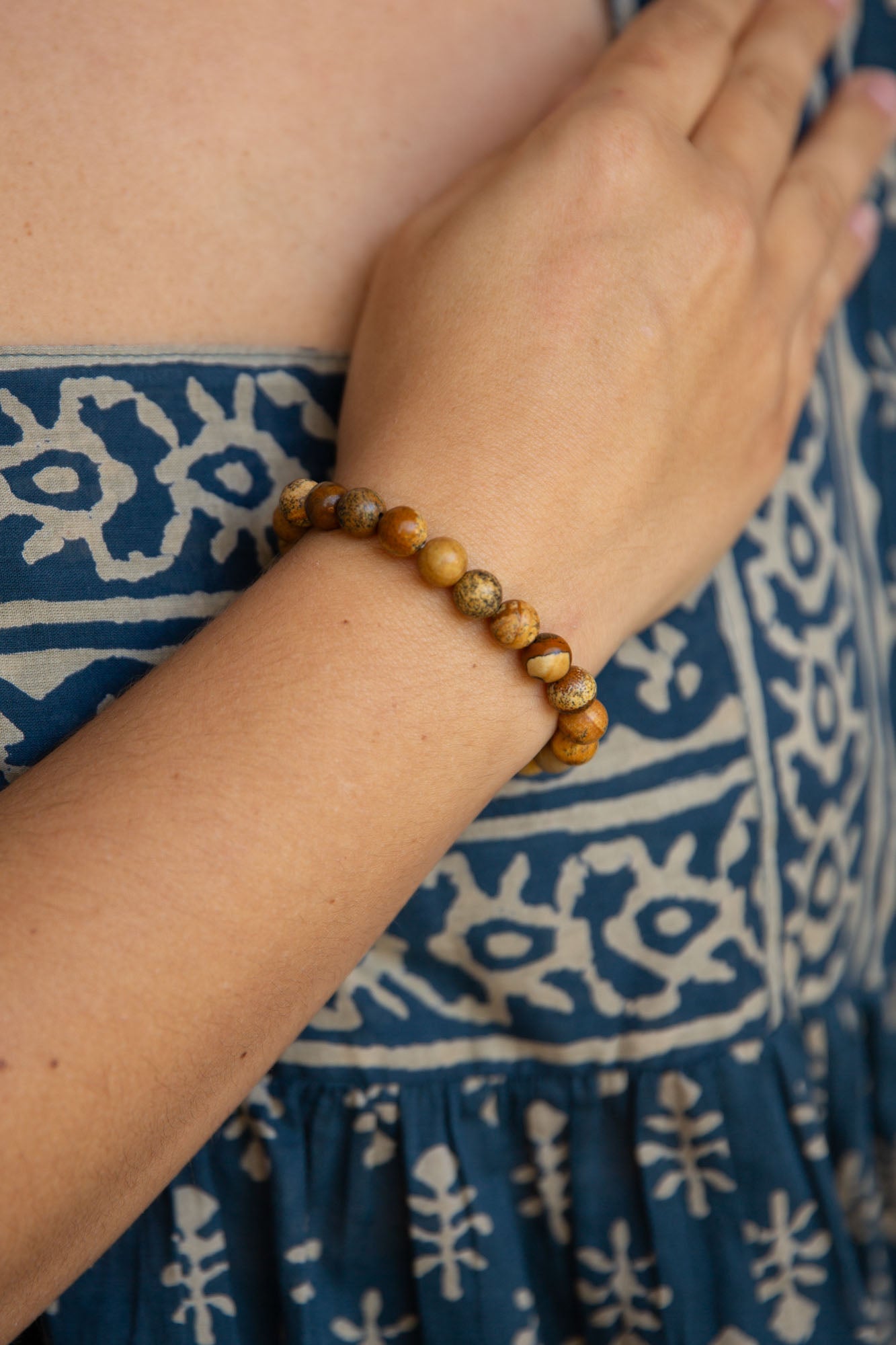 Jasper Beaded Bracelet