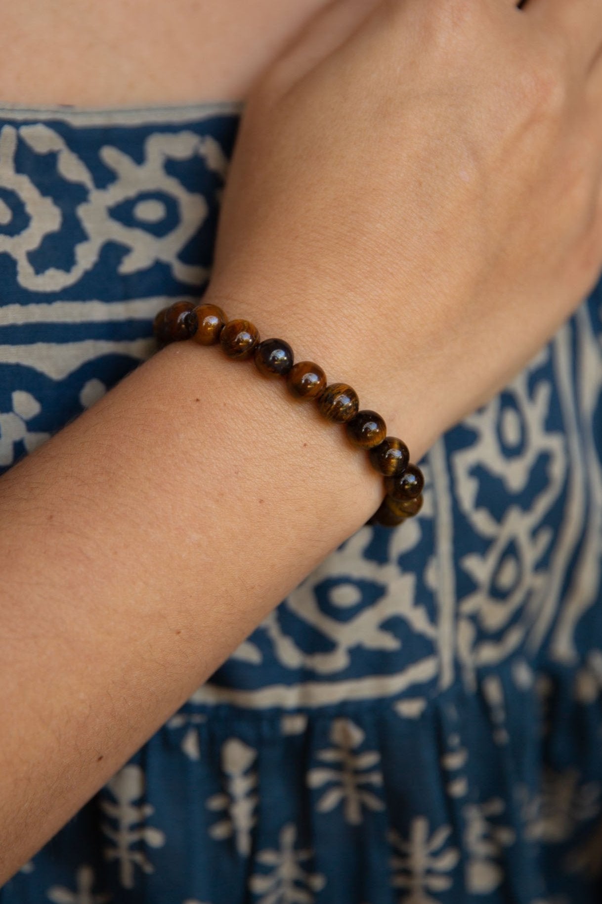 Tigers Eye Beaded Bracelet