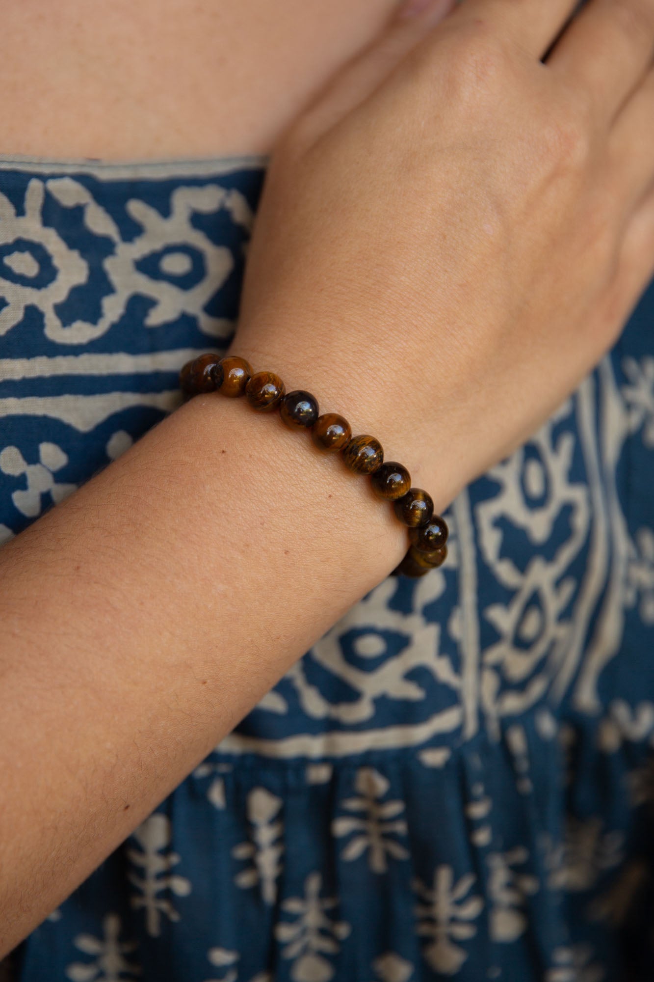 Tigers Eye Beaded Bracelet