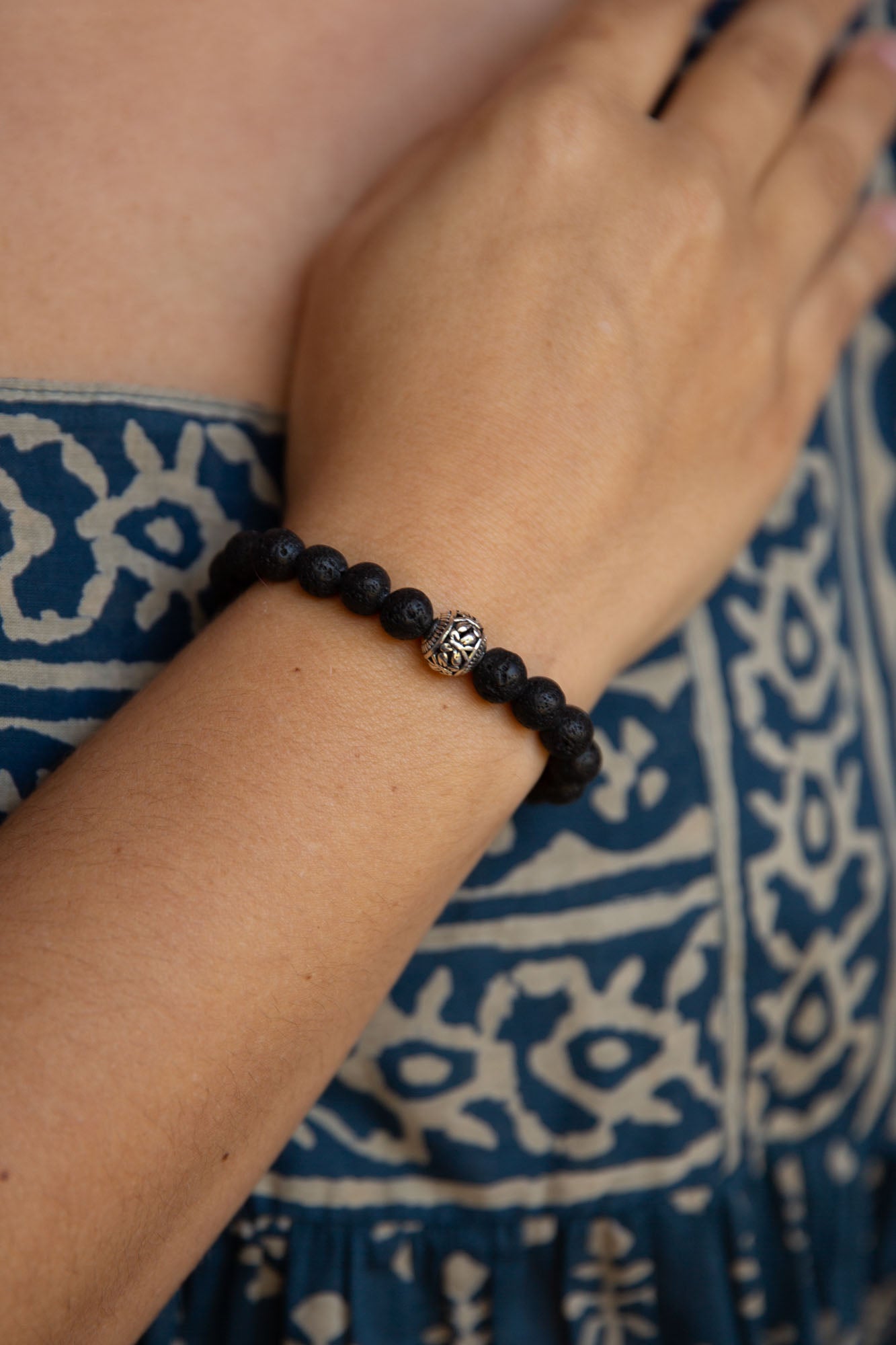 Lava Stone Beaded Bracelet