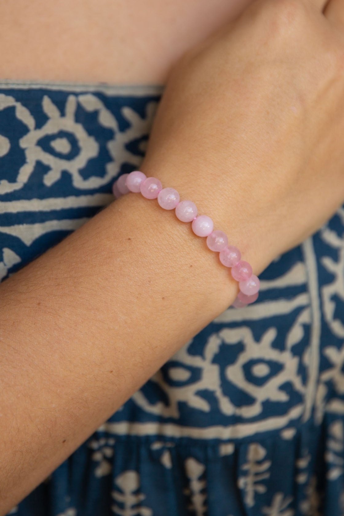 Rose Quartz Beaded Bracelet