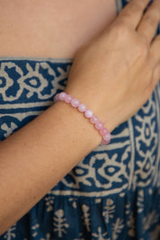 Rose Quartz Beaded Bracelet