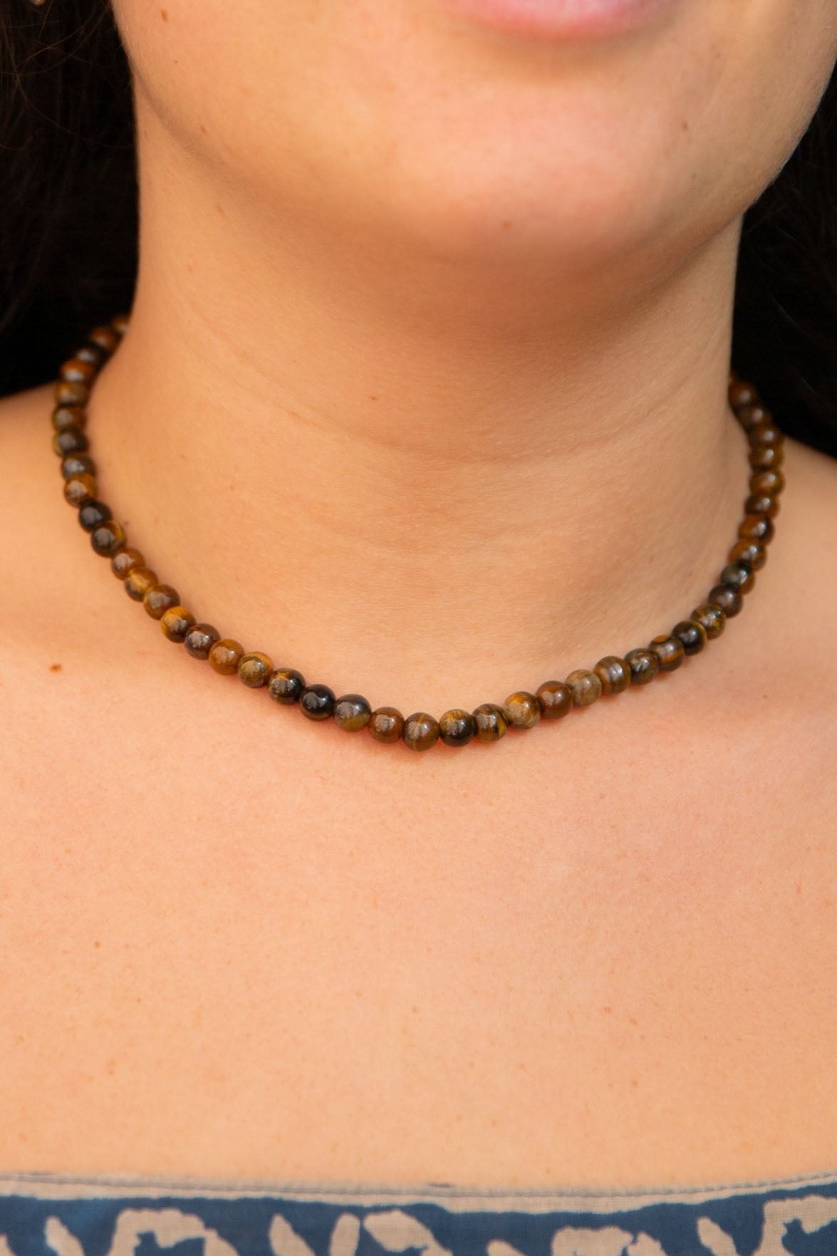 Tigers Eye Beaded Necklace