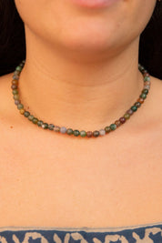 Indian Agate Beaded Necklace