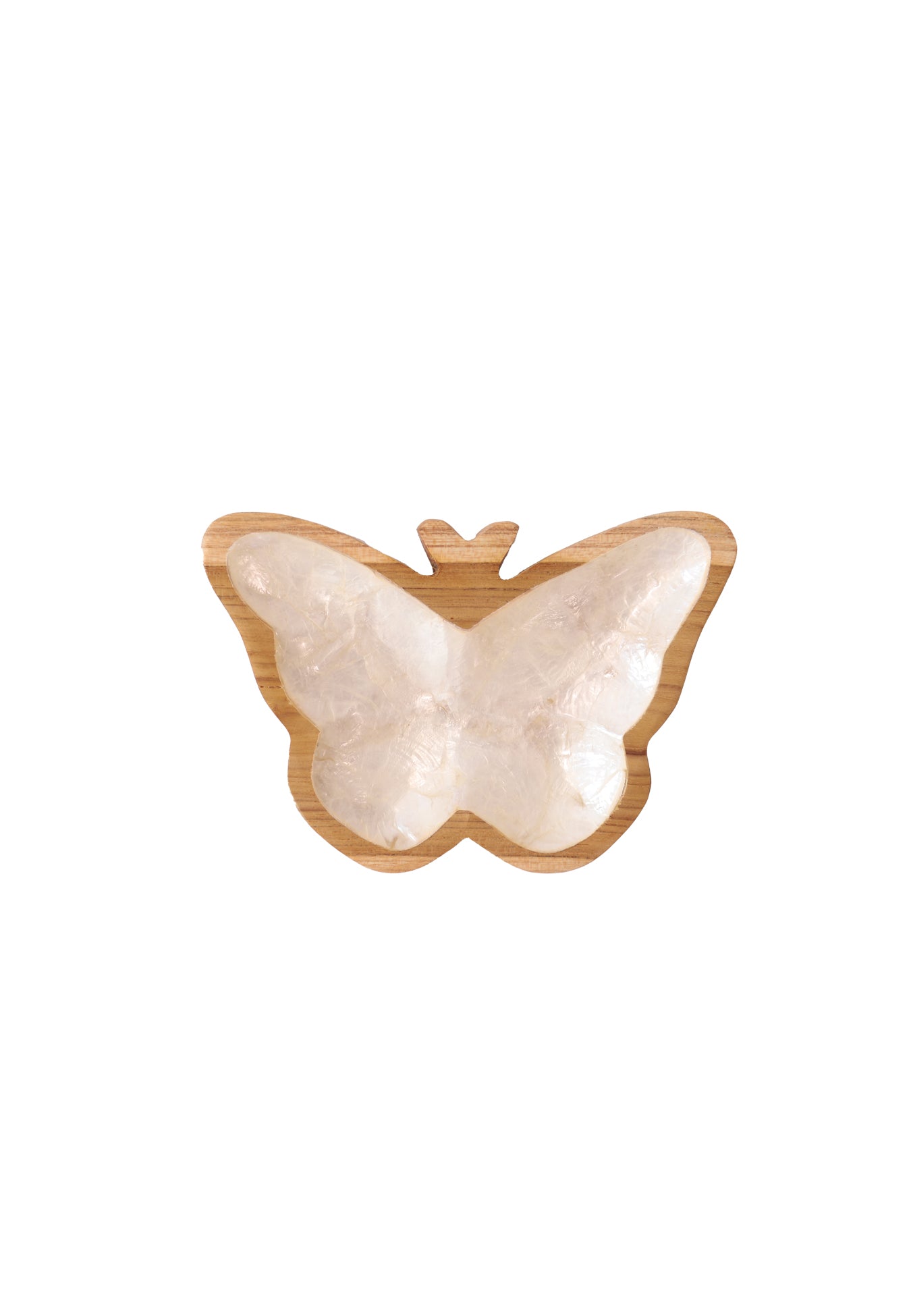 Butterfly Shell Wood Plate