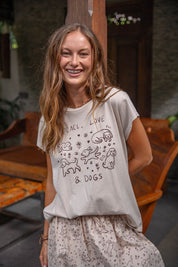 Peace Love & Dogs Tee