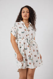 Taza Shirt Dress