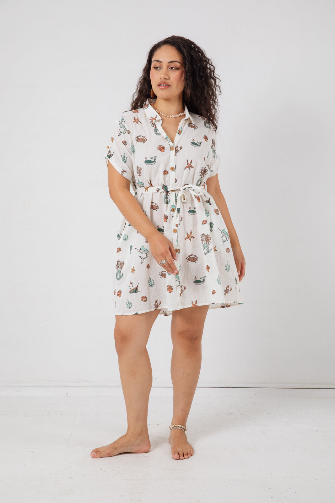 Taza Shirt Dress