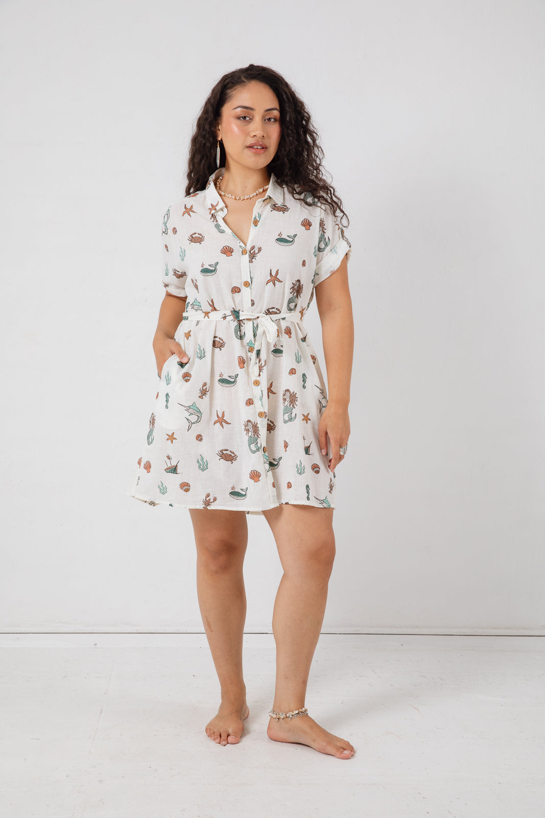 Taza Shirt Dress