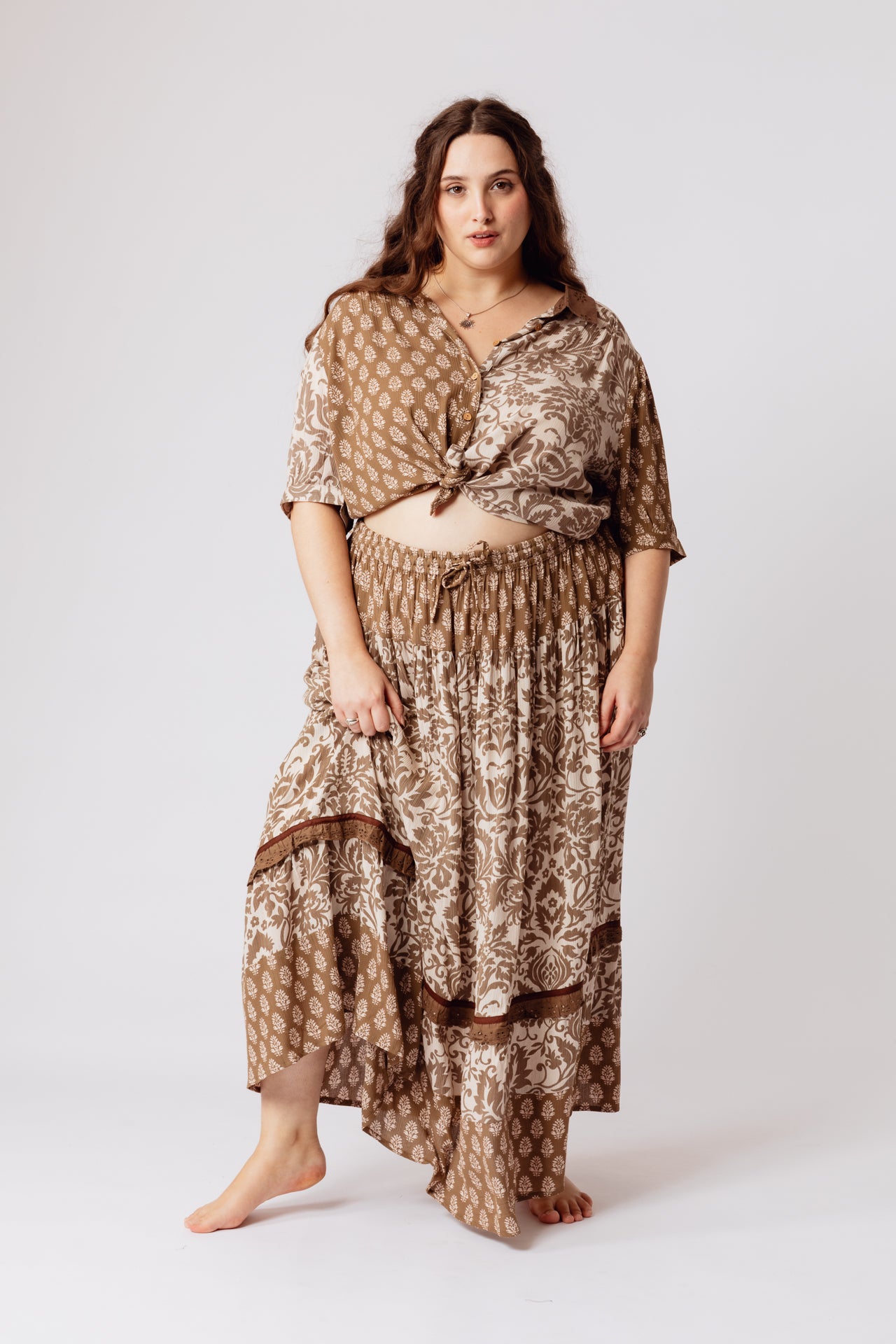 Clayware Tiered Skirt