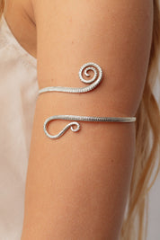 Mira Silver Arm Cuff