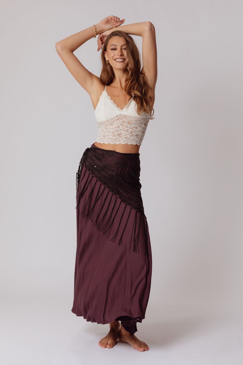 Fringed Triangular Scarf