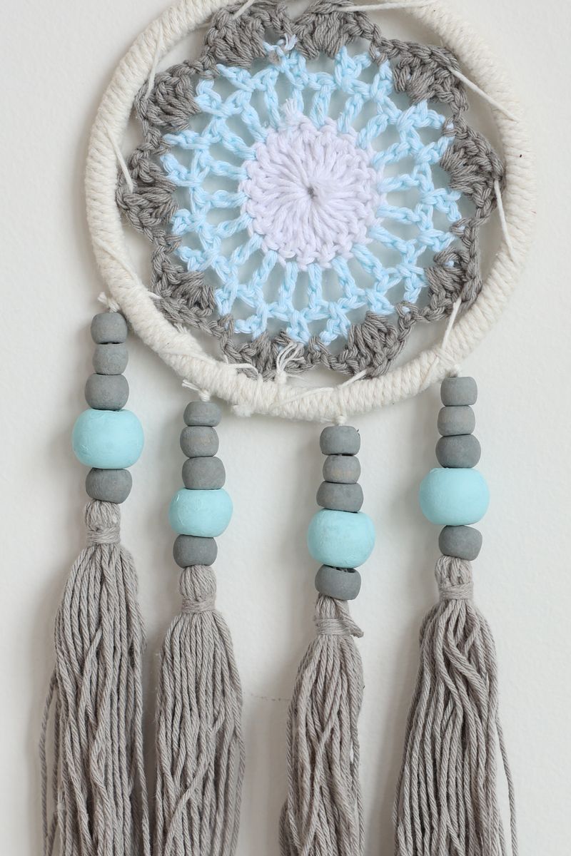 Grey Tassel Macrame Wall Hanging