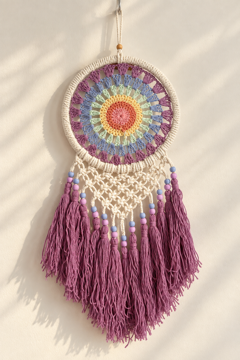 Paiping Macrame Tassel Dreamcatcher