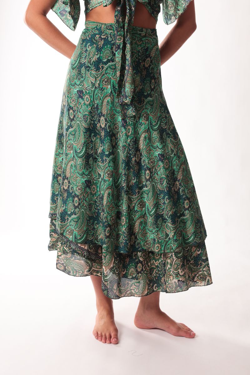 Long Wrap Skirt