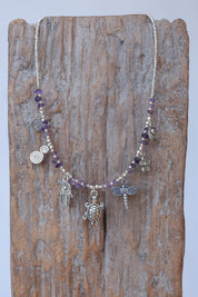 Verano Amythyst Stone Necklace