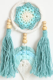 Teal Macrame Wall Hanging