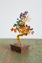 Chakra Gold Crystal Tree