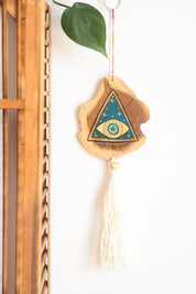 Wooden Eye Hanging With Tassel
