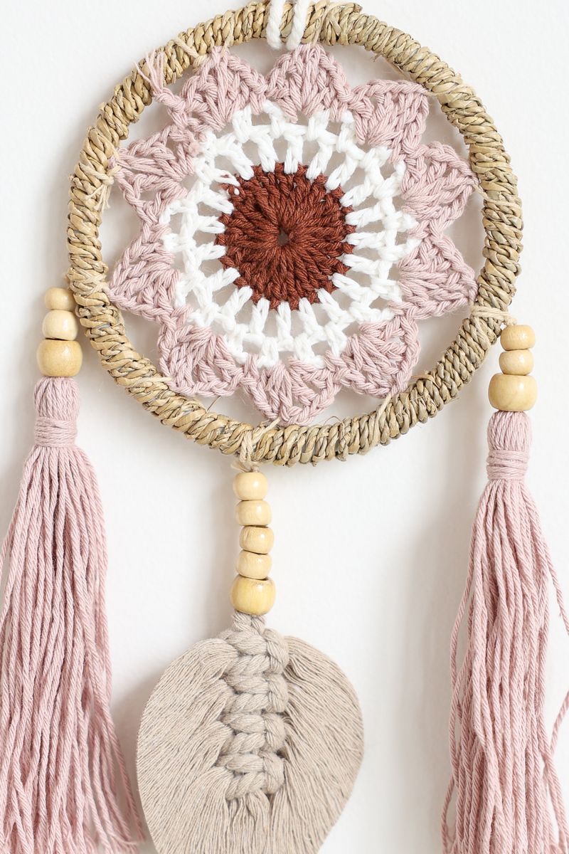 Brown Tassel Leaf Wall Hanging
