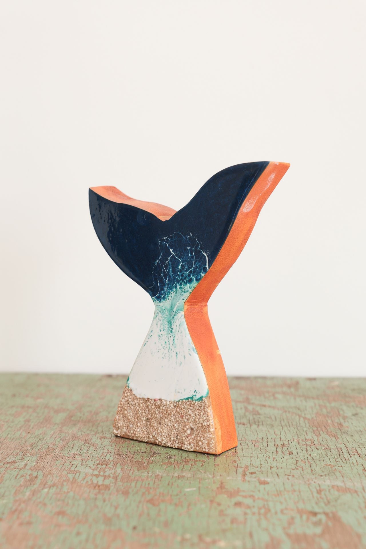 Resin Wooden Whale Tail